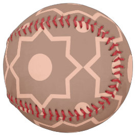 モカモダンムースほこりっぽいピンク幾何学形状 ソフトボール