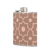 モカモダンムースほこりっぽいピンク幾何学形状 フラスク (左)