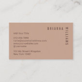 モカモダンムースプロフェッショナルモノグラム 名刺 (裏面)