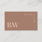 モカモダンムースプロフェッショナルモノグラム 名刺 (正面)