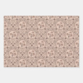 モカロコリバイバルマンダラアールデコホタテ ラッピングペーパーシート (正面)