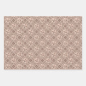 モカロコリバイバルマンダラジオダイアモンドタイル ラッピングペーパーシート (正面3)