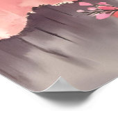 モカヴェローナの夕焼けの山の牧草地 聖書の詩 ポスター (角)