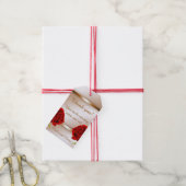 モカ大理石ローズギフトタグ ギフトタグ (より糸付き)