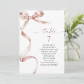 モカ弓テーブル番号座席表 招待状 (スタンド正面)