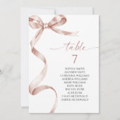 モカ弓テーブル番号座席表 招待状 (裏面)