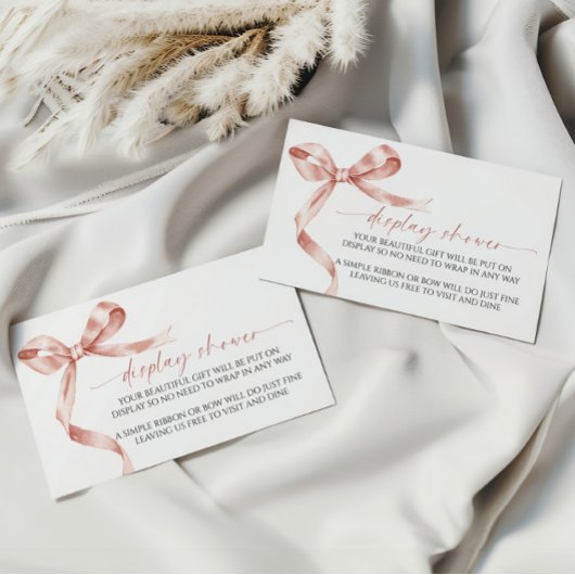 モカ弓表示赤ちゃんシャワー囲いカード エンクロージャーカード