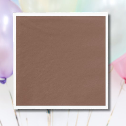 モカ無地の茶色 |クラシック |エレガント | スタンダードランチョンナプキン