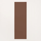 モカ無地の茶色 |クラシック |エレガント | ヨガマット (裏面)