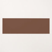 モカ無地の茶色 |クラシック |エレガント | ヨガマット (正面(横))