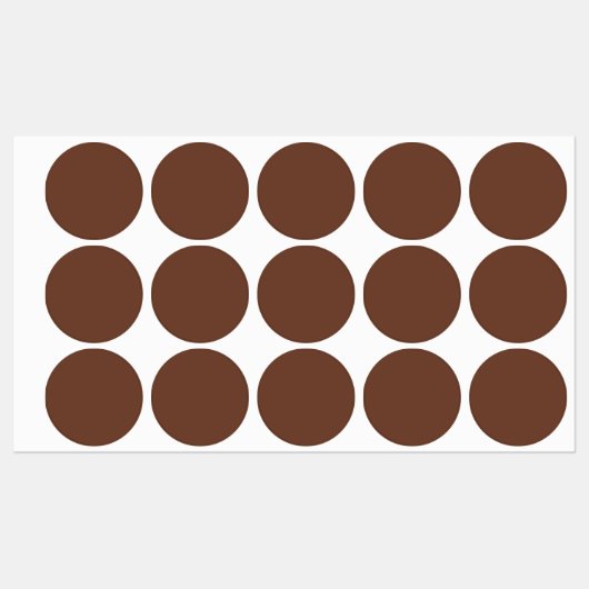 モカ無地の茶色 |クラシック |エレガント | ラベル (シート)