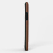 モカ無地の茶色 |クラシック |エレガント | Case-Mate iPhoneケース (裏面/右)