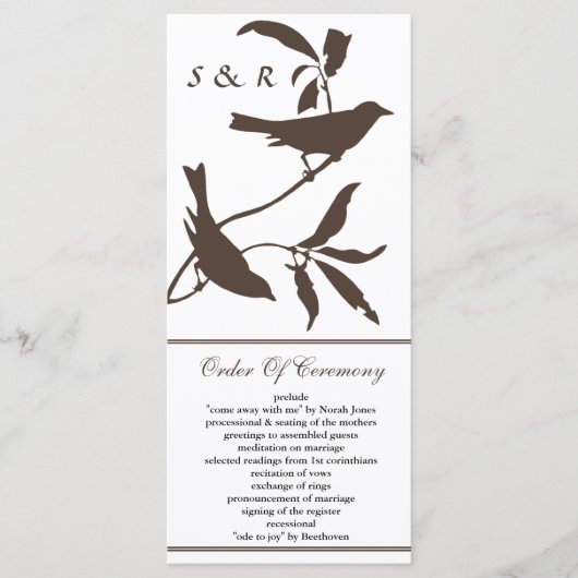 モカ結婚式 プログラム (正面)