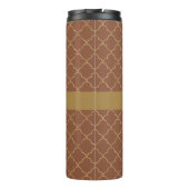 モカ金ゴールドクローバー パーソナライズされた タンブラー (裏面)