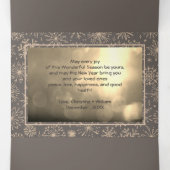 モカ金ゴールドホリデ数々のーフォトトリフォールドカード 三つ折り案内状 (内部中)