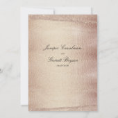 モカ金ゴールドラ結婚プソディエレガントのきらめく金ゴールド 招待状 (裏面)