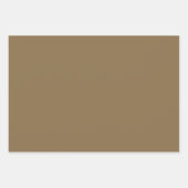 モカ&ティール(緑がかった色)抽象芸術アクセントマンダラレトロオギー ラッピングペーパーシート (正面2)