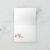 モカ/ピンクの桜のメッセージカードは感謝していしています サンキューカード (内部)