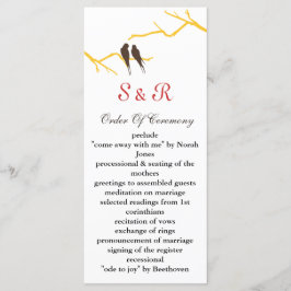 モカ・ロベバード結婚式 プログラム