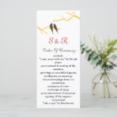 モカ・ロベバード結婚式 プログラム (スタンド正面)