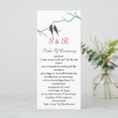 モカ・ロベバード結婚式 プログラム (スタンド正面)