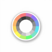 モガイプライド国旗 シール (正面)