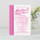 モクテル ベビーガール シャワー 招待状 (スタンド正面)