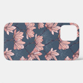 モクノキの花が美しく継ぎ目のない模様 Case-Mate iPhoneケース (裏面 (横))