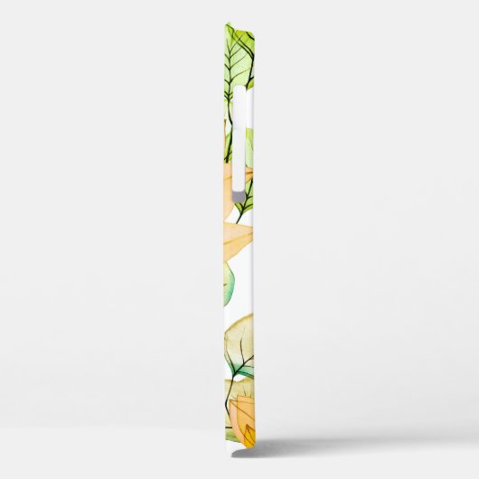 モクノキの花の水彩継ぎ目無し模様 Case-Mate iPhoneケース (裏面 / 左)