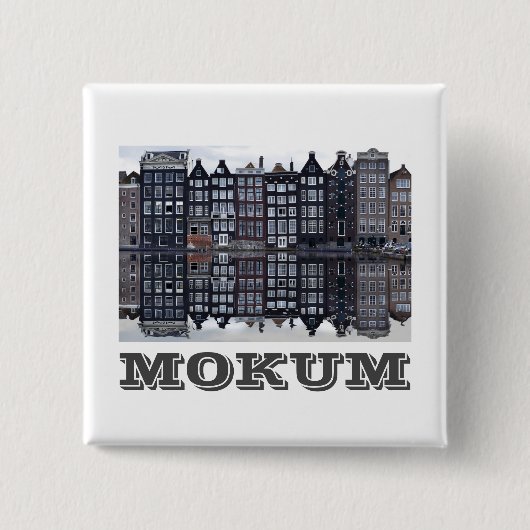 モクム語（アムステルダム） 缶バッジ (正面)