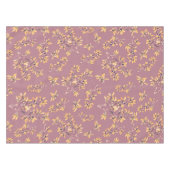 モクモクの枝は紫色の黄色 テーブルクロス (正面(横))