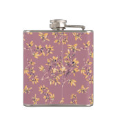 モクモクの枝は紫色の黄色 フラスク (裏面)