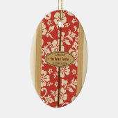 モクレイアカスタマイズ可能ヴィンテージサーフボードオーナメント セラミックオーナメント (右)