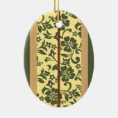 モクレイアカスタマイズ可能ヴィンテージサーフボードオーナメント セラミックオーナメント (裏面)