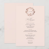 モクレンのリースの結婚ディナーメニュー メニュー (正面/裏面)