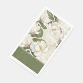 モクレンの花のペーパーゲストタオル (コーナー)