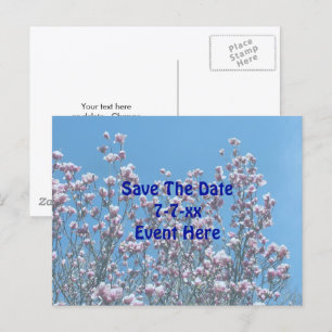モクレンの花のSave The Date 案内ポストカード