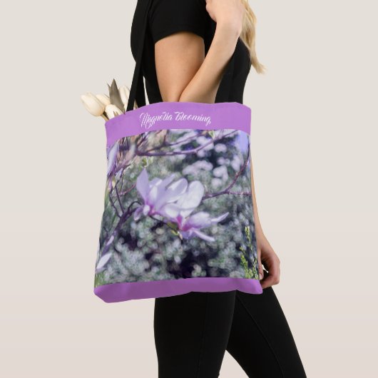 モクレンの花 トートバッグ (クローズアップ)