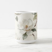 モクレンの花 優しいニュートラル柄 コーヒーマグカップ (中央)
