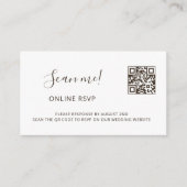 モクレンの3DフラワーオンラインRSVP エンクロージャーカード (正面)