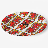 モグウォリアー・ティキ ペーパープレート (アングル)