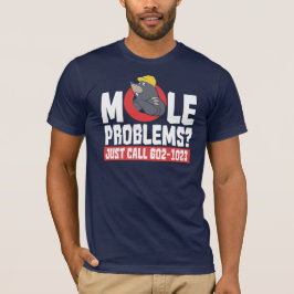 モグラおもしろい得ーの問題コールサービス Tシャツ
