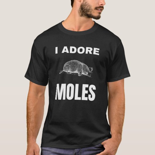 モグラが大好き Tシャツ (正面)