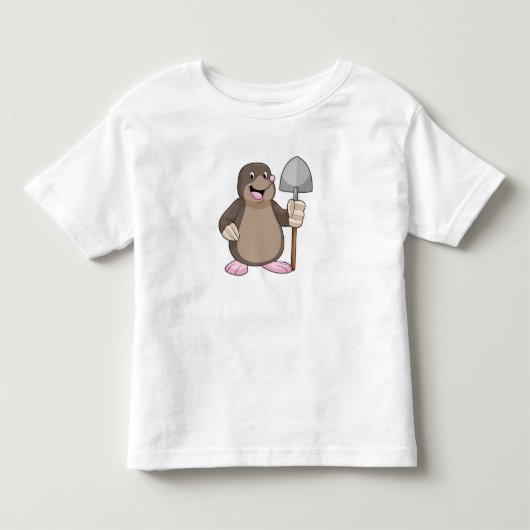 モグラとシャベル トドラーTシャツ (正面)
