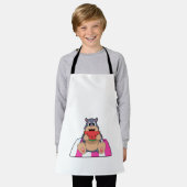 モグラとスイカ.PNG エプロン (着用した状態)