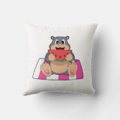 モグラとスイカ.PNG クッション (裏面)