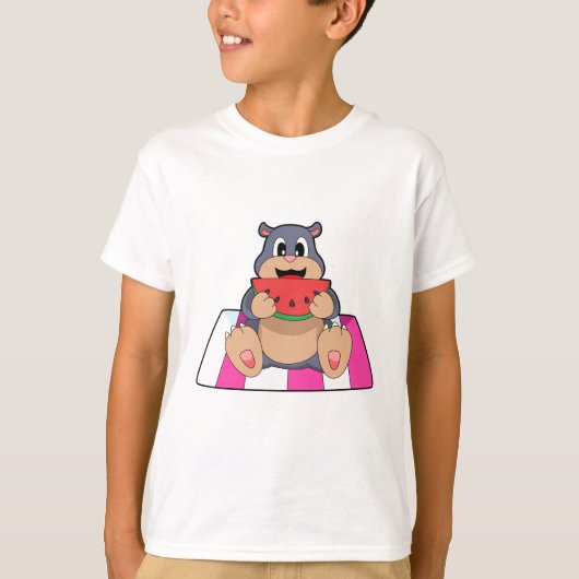 モグラとスイカ.PNG Tシャツ (正面)
