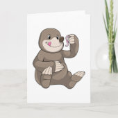 モグラとミミズ カード (正面)