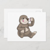 モグラとミミズ ポストカード (正面/裏面)