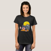 モグラのハロウィン墓 Tシャツ (正面フル)